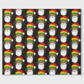 Rasta Kerstman Jamaicaanse Kerstmis Cadeaupapier (Vlak)