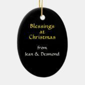 Rasta Kerstman Kerstmis Keramisch Ornament (Achterkant)