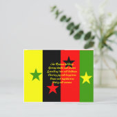 rasta Kerstmis briefkaarten-irie rasmas Feestdagenkaart (Staand voorkant)