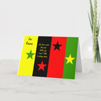 Rasta Kerstmis Feestdagen Kaart