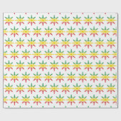 Rasta kerstsnowflake cadeaupapier (Vlak)