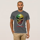 RASTA KING SKULL T-SHIRT (Voorkant volledig)