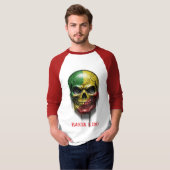 RASTA KING SKULL T-SHIRT (Voorkant volledig)