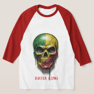 RASTA KING SKULL T-SHIRT