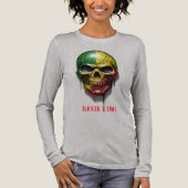 RASTA KING SKULL Tri-Blend SHIRT (Voorkant)