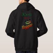 Rasta King van Zion Basic Hooded Sweatshirt (Achterkant)