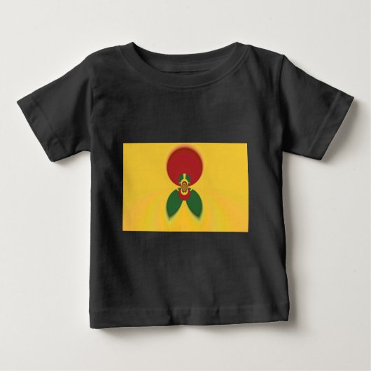 Rasta Kleuren Abstracte Art Print (Voorkant)