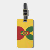 Rasta Kleuren Abstracte Art Print Bagagelabel (Voorkant verticaal)