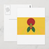 Rasta Kleuren Abstracte Art Print Briefkaart (Voorkant / Achterkant)