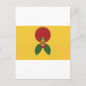 Rasta Kleuren Abstracte Art Print Briefkaart (Voorkant)