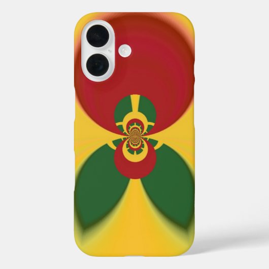 Rasta Kleuren Abstracte Art Print Case-Mate iPhone Case (Achterkant)