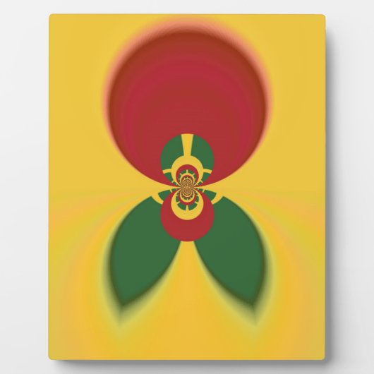 Rasta Kleuren Abstracte Art Print Fotoplaat (Voorkant)