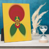 Rasta Kleuren Abstracte Art Print Fotoplaat (Zijkant)