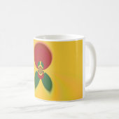 Rasta Kleuren Abstracte Art Print Koffiemok (Voorkant rechts)