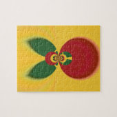 Rasta Kleuren Abstracte Art Print Legpuzzel (Horizontaal)