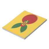 Rasta Kleuren Abstracte Art Print Notitieblok (Linkerzijde)