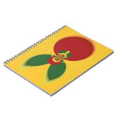 Rasta Kleuren Abstracte Art Print Notitieboek (Linkerzijde)