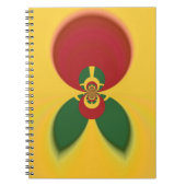 Rasta Kleuren Abstracte Art Print Notitieboek (Voorkant)