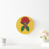 Rasta Kleuren Abstracte Art Print Ronde Klok (Huis)