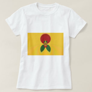Rasta Kleuren Abstracte Art Print T-shirt
