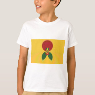 Rasta Kleuren Abstracte Art Print T-shirt