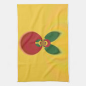 Rasta Kleuren Abstracte Art Print Theedoek (Verticaal)