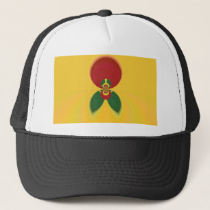 Rasta Kleuren Abstracte Art Print Trucker Pet