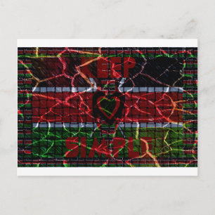 Rasta-kleuren Briefkaart