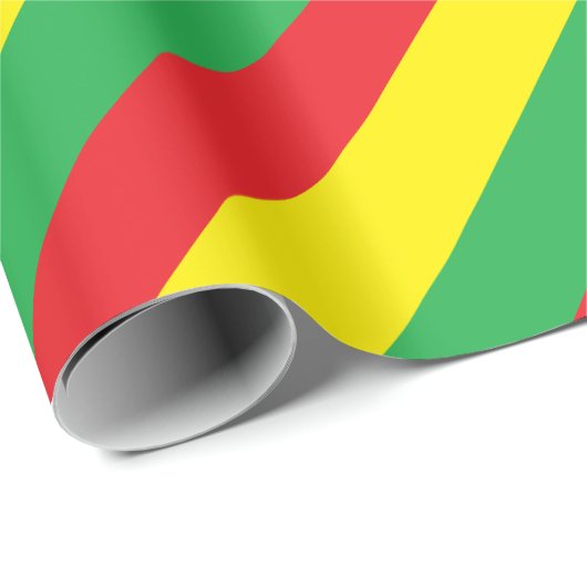Rasta-kleuren Cadeaupapier (Rol Hoek)