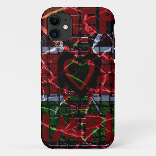 Rasta-kleuren Case-Mate iPhone Case (Achterkant)