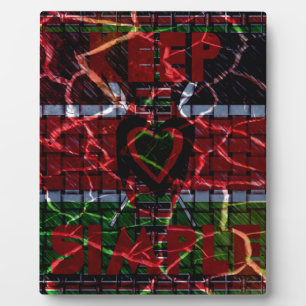 Rasta-kleuren Fotoplaat