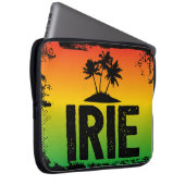 Rasta Kleuren Jamaicaanse IRIE Tropische Palm Bome Laptop Sleeve (Voorkant Rechts)