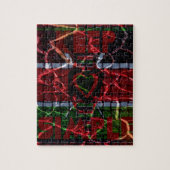 Rasta-kleuren Legpuzzel (Verticaal)