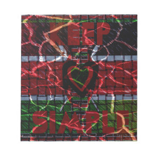 Rasta-kleuren Notitieblok