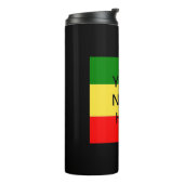 RASTA-KLEUREN - Pas uw eigen wensen aan Thermosbeker (Gedraaid links)