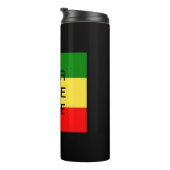 RASTA-KLEUREN - Pas uw eigen wensen aan Thermosbeker (Geroteerd rechts)