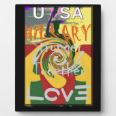 Rasta Kleuren Rood Gouden Groen Hillary Art Print Fotoplaat (Voorkant)