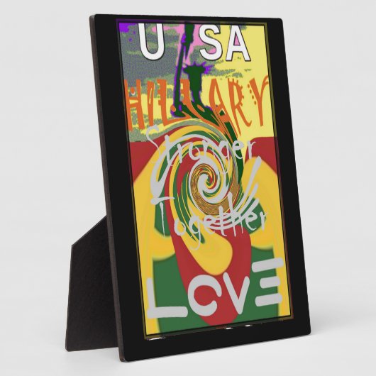 Rasta Kleuren Rood Gouden Groen Hillary Art Print Fotoplaat (Zijkant)