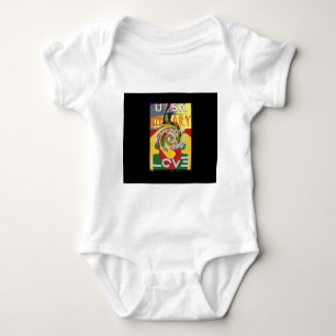 Rasta Kleuren Rood Gouden Groen Hillary Art Print Romper