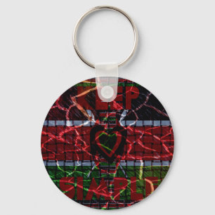 Rasta-kleuren Sleutelhanger