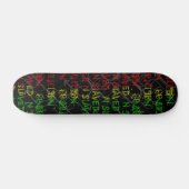 rasta-kleurengraffiti-dek skateboard (Horizontaal)