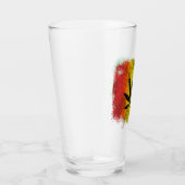 Rasta Leaf Jamaican Grunge Glas (Rechts)