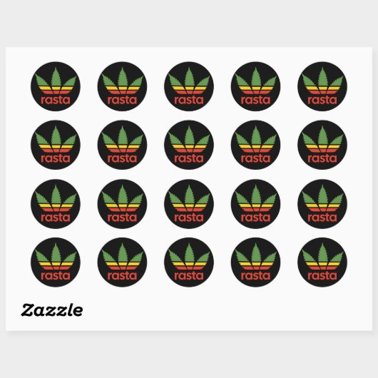 Rasta Leaf Sticker (Vel)