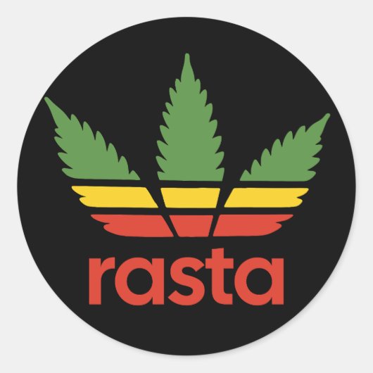 Rasta Leaf Sticker (Voorkant)