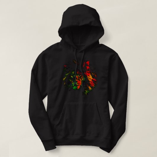 Rasta Leeuw Front Design Hoodie (Design voorkant)