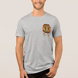 rasta leeuw hoofd rood groen geel Jamaica een lief Tri-Blend Shirt