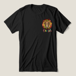 rasta leeuw hoofd rood groen geel Jamaica één lief Tri-Blend Shirt