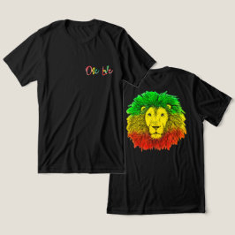 rasta leeuw hoofd rood groen geel Jamaica één lief Tri-Blend Shirt