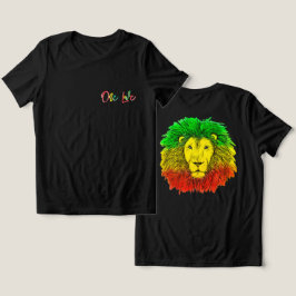 rasta leeuw hoofd rood groen geel Jamaica één lief Tri-Blend Shirt