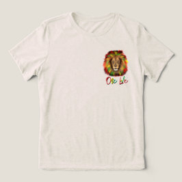rasta leeuw hoofd rood groen geel Jamaica één lief Tri-Blend Shirt